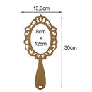 KIT COM 3 MOLDURAS MDF ESPELHO DE MÃO VAZADO BARROCO TAM:30X13,3CM COD:KITMDM005