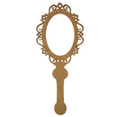 KIT COM 6 MOLDURAS MDF ESPELHO DE MÃO ARABESCO VAZADO TAM:15X6,2CM COD:KITMDM001