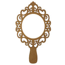 KIT COM 6 MOLDURAS MDF ESPELHO DE MÃO VAZADO PROVEÇAL TAM:15X8,5 COD:KITMDM002