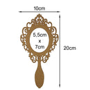 KI COM 6 MOLDURAS MDF ESPELHO DE MÃO VAZADO ROMANO TAM:20X10CM COD:KITMDM004