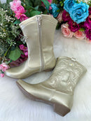 Bota/ Coturno Flor Di Mila Boiadeira Texana Maria Dourado