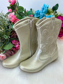 Bota/ Coturno Flor Di Mila Boiadeira Texana Maria Dourado