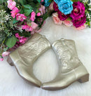 Bota/ Coturno Flor Di Mila Boiadeira Texana Maria Dourado