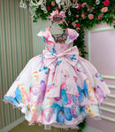 Vestido Giovanella/Giovanela Jardim das Borboletas Rosa Patricia
