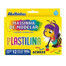 Massinha de Modelar - 180g - C/ 12 Cores - Acrilex
