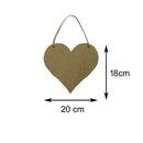 Placa mdf com Sisal - COD:PLCS002-TAM:20X18cm