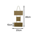 Placa mdf com Sisal - COD:PLCS003-TAM:48X20cm