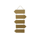 Placa mdf com Sisal - COD:PLCS006-TAM:75X36cm