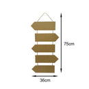 Placa mdf com Sisal - COD:PLCS006-TAM:75X36cm
