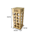 Porta cápsulas torre de mdf Dolce gusto com 40 espaços Tam:18x18x36cm COD:PC002