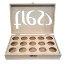 CAIXA MDF C/15 ESPAÇOS TRES CORAÇÕES Tam:25x16x6cm COD:PC006
