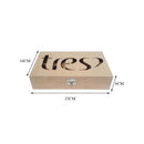 CAIXA MDF C/15 ESPAÇOS TRES CORAÇÕES Tam:25x16x6cm COD:PC006
