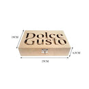CAIXA MDF C/12 ESPAÇOS DOLCE GUSTO Tam:25x19x6,5cm COD:PC007