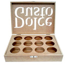 CAIXA MDF C/12 ESPAÇOS DOLCE GUSTO Tam:25x19x6,5cm COD:PC007