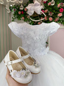 Vestido Marie Jardim Encantado Mel Branco