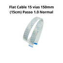 Flat Cable 15 Vias 150mm (15cm) Passo 1.0 Normal