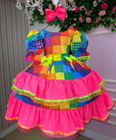 Vestido Junino Banana Club Luxo Rubia