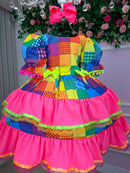 Vestido Junino Banana Club Luxo Rubia