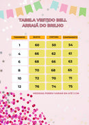 Vestido Junino Bell Luxo Arraia do Brilho Rosa Bebe