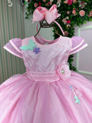 Vestido Marie Rosa Jardim Encantado Flores