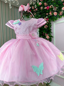 Vestido Marie Rosa Jardim Encantado Flores