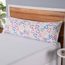 Fronha Capa para Travesseiro Grande Fofuxão Colorê 1 Peça 1,46m x 46cm 100% Poliéster Microfibra Com Zíper