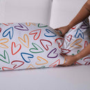 Fronha Capa para Travesseiro Grande Fofuxão Colorê 1 Peça 1,46m x 46cm 100% Poliéster Microfibra Com Zíper