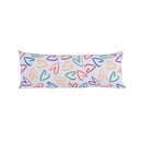 Fronha Capa para Travesseiro Grande Fofuxão Colorê 1 Peça 1,46m x 46cm 100% Poliéster Microfibra Com Zíper
