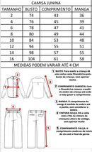 Camisa Xadrez Miguel Amarelo Flanela/Flanelada Junina