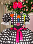 Vestido Marie Junino Luxo Arraia do Amor Preto