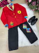 Conjunto Junino Princesa Belli Seu Zéca Terno Vermelho