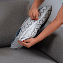 Capa para Almofada Grécia 1 Peça 45cm x 45cm 60% Algodão / 40% Poliéster Tecido Jacquard Com Zíper