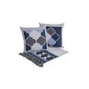 Kit Peseira de Cama Grécia 5 Peças Queen 60% Algodão / 40% Poliéster Jacquard com Franja Acompanha Almofadas Cheias