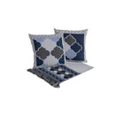 Kit Xale para Sofá Grécia 5 Peças 1,35m x 1,35m 60% Algodão / 40% Poliéster Jacquard com Franja Acompanha Almofadas Chei