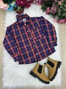 Camisa Xadrez Junina Magno Azul