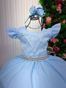 Vestido Ysa Kids Ariane Longo Azul bebê