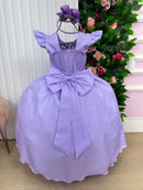 Vestido Ysa Kids Ariane Longo Lilás