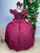 Vestido Ysa Kids Ariane Longo Marsala