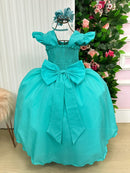 Vestido Ysa Kids Ariane Longo Verde Tifanny