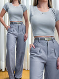 Calça Feminina Pantalona em Alfaiataria Marrant Susy Ref. 950