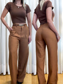 Calça Feminina Pantalona em Alfaiataria Marrant Susy Ref. 950