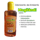 Essência de Ambiente Mogilândi Tangerina 140ml - Kit 3 unidades