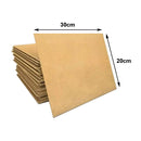 Kit com 40 Placas mdf lisa 3mm Tamanho 20X30CM