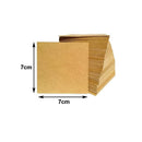 Kit com 500 Placas mdf lisa 3mm Tamanho 7X7CM