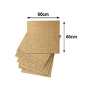 Kit com 6 Placas mdf lisa 3mm Tamanho 60X60CM