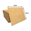 Kit com 70 Placas mdf lisa 3mm Tamanho 15X21CM