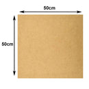 Kit com 8 Placas mdf lisa 3mm Tamanho 50X50CM