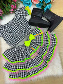 Conjunto Banana Club Junino Luxo Adulto Sofia Preto