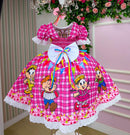 Vestido Junino Tematico Luxo Turma da Monica