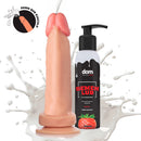 Kit Splash - Pênis Que Ejacula 16x4cm + Semen Lub Lubrificante